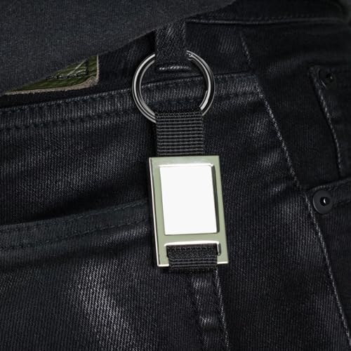 10 Pcs Metal Spring O-Ring Carabiner Clips - 1-Inch Inner Diameter, Gun Black