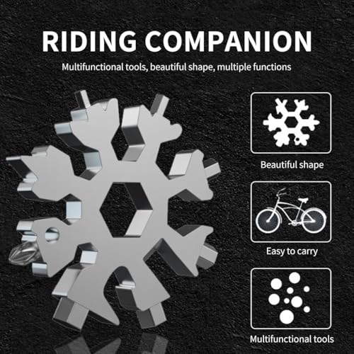 18-in-1 Snowflake Multi Tool - Stainless Steel, Silvery