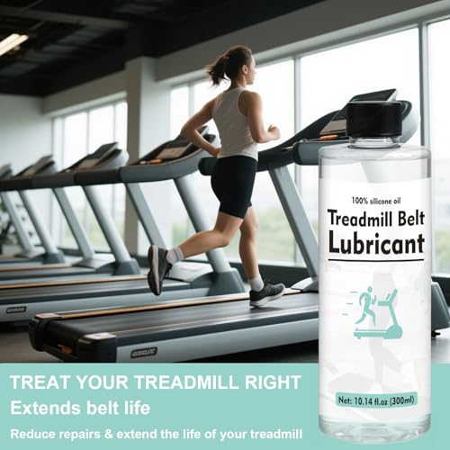 Treadmill Lubricant - 600ml Silicone Oil with Extension Tube & Syringe