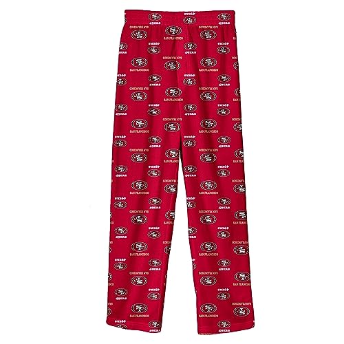 Youth NFL Printed Pajama Pants - San Francisco 49ers, Scarlet, Yth XL