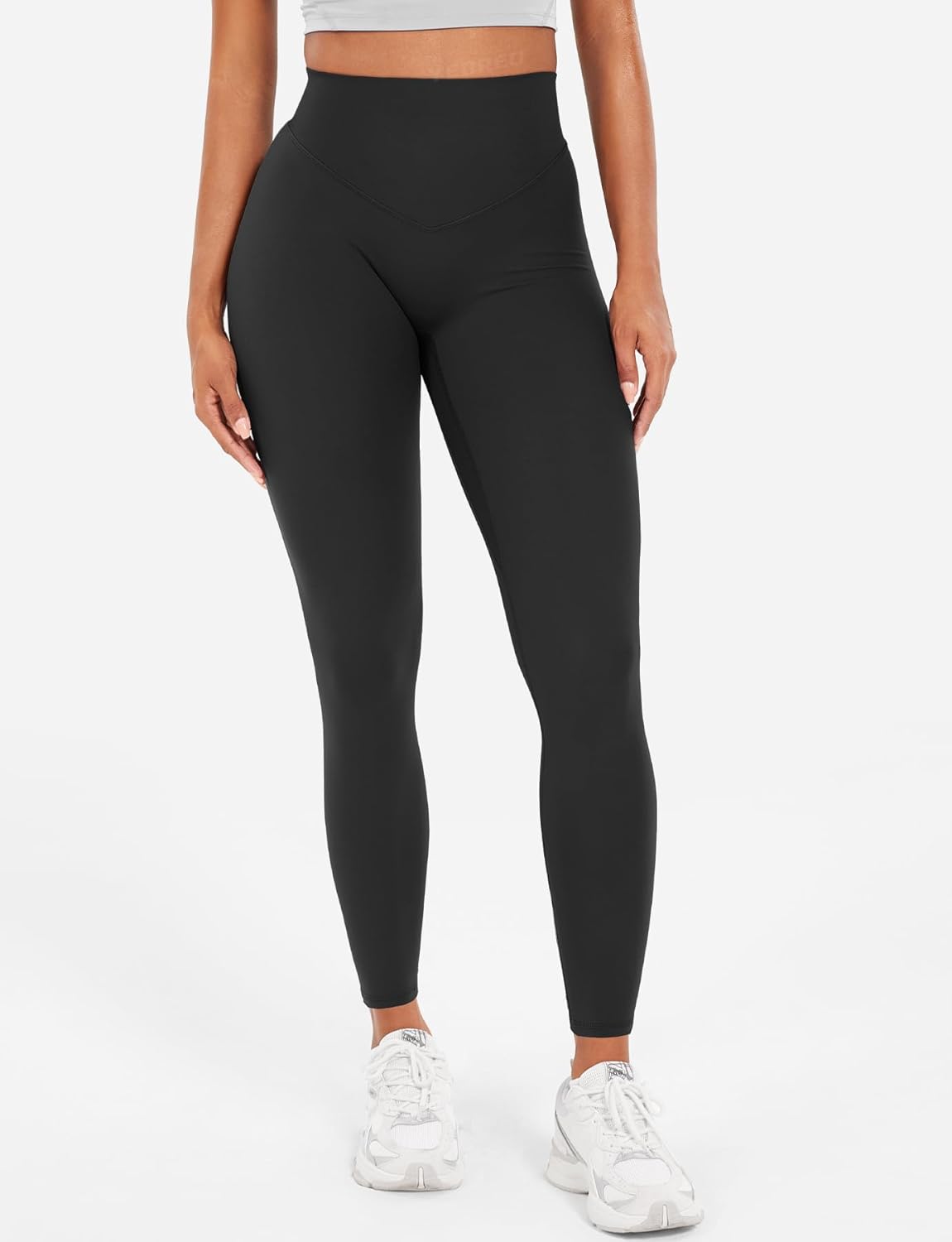 YEOREO High Waisted Workout Leggings - Hidden Scrunch Tummy Control Yoga Pants for Women