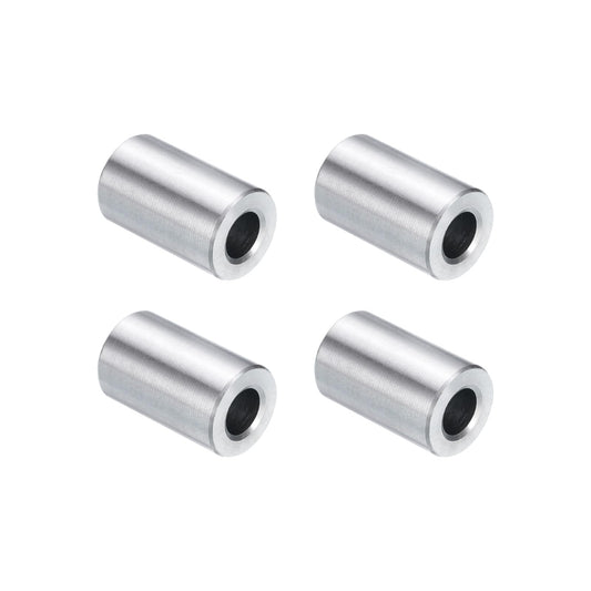uxcell 4pcs Stainless Steel Spacer 5/16" Bore x 5/8" OD x 1" Length Screw Standoff Bushing Plain Finish Round Metal Spacer for 5/16 Screws Bolts and Rods