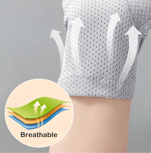 Women's UV Sun Protection Cycling Gloves - Breathable Touchscreen - Bright Grey