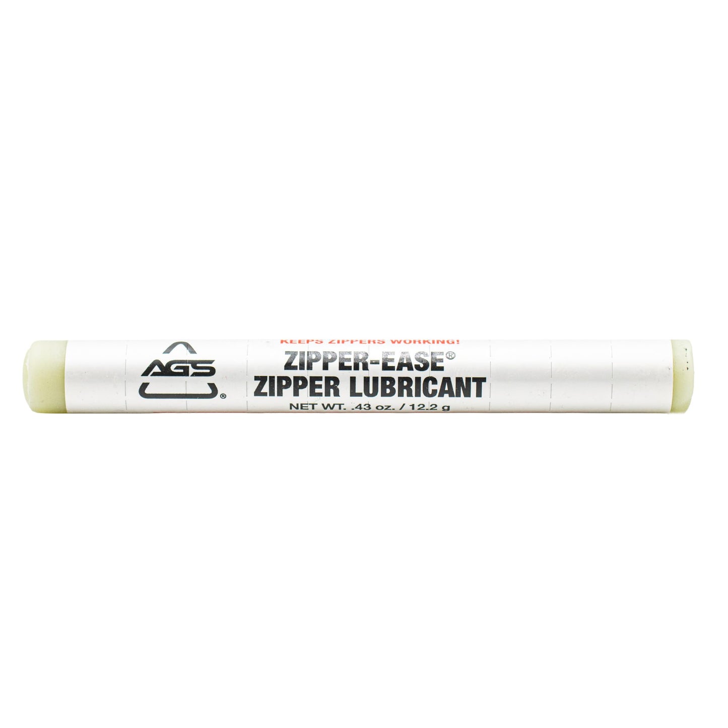 Zipper-Ease Lubricant Stick by AGS – Fix Stuck Zippers Instantly | Works on Metal, Plastic & Nylon Zippers | Stainless Wax Formula | Travel-Size 0.43 oz Stick for Jackets, Backpacks, Tents & Luggage