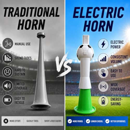 Electric Cheering Horn for Soccer Fans - Green