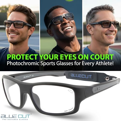 Sports Protection Goggles with Photochromic Lenses - Black/Gray