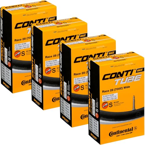 Continental Race 28 Wide Inner Tube 700x25-32 Presta 42mm, 4 Pack