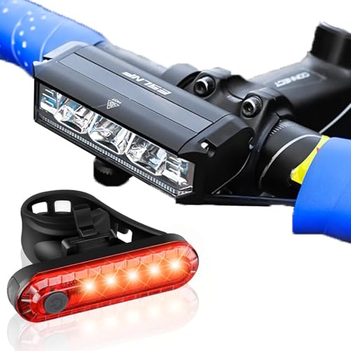 Bright Bike Light Set for Night Riding,LED Bicycle High Beam Low