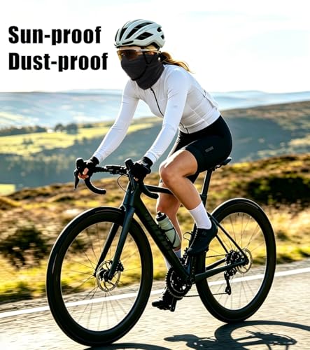 Fishing Neck Gaiter - Sun Protection Face Mask - Black