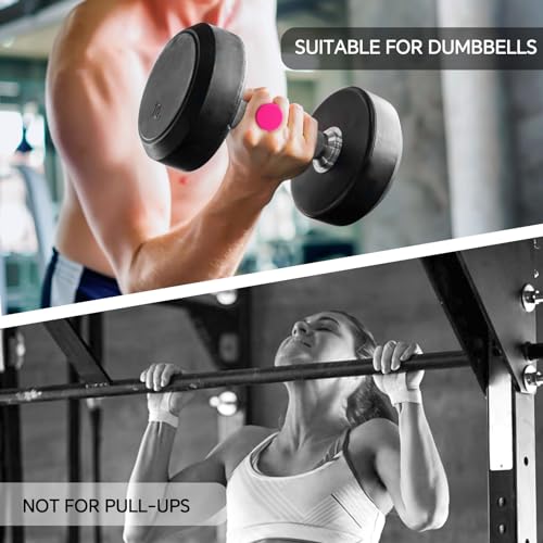 Anti-Slip Workout Grips - Thickened Rubber Hand Protectors - Pink