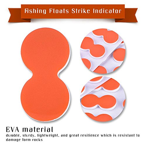 24 Pcs EVA Fishing Strike Indicators - Foam Floats for Fly Fishing