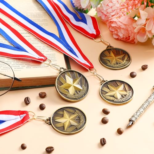2'' Star Performer Medals - 30 Pcs Award with Ribbons