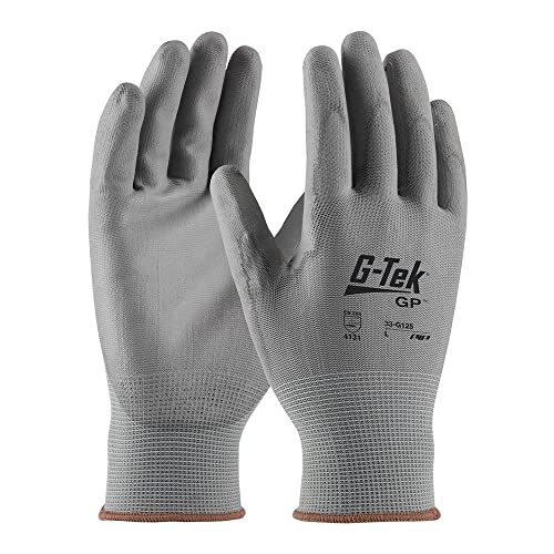 PIP Protective Industrial Products 33-G125-L PIP 33-G125-L Gray Nylon Gloves, L, Gray (Pack of 12)