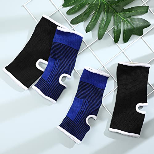 Haysandy Kids Ankle Braces 4 Pcs 5-10 Years Black & Dark Blue
