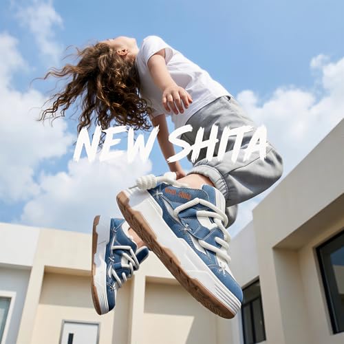 Unisex Chunky Platform Sneakers Men Women 2 Inch Height Boost Shoes Denim 7.5 Women / 6.5 Men - NEW SHITA