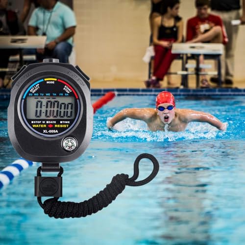 Digital Stopwatch Timer with Large Display and Alarm Function