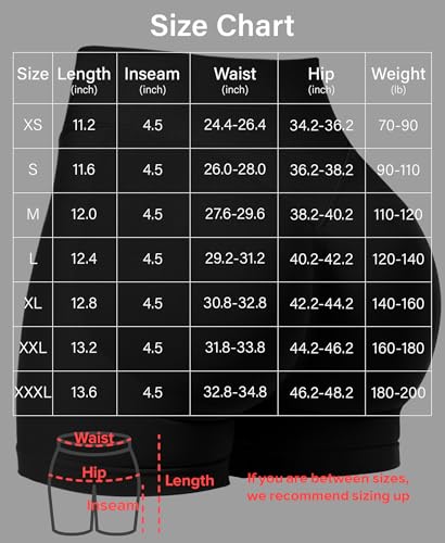High Waisted Scrunch Butt Booty Shorts for Women - Tummy Control