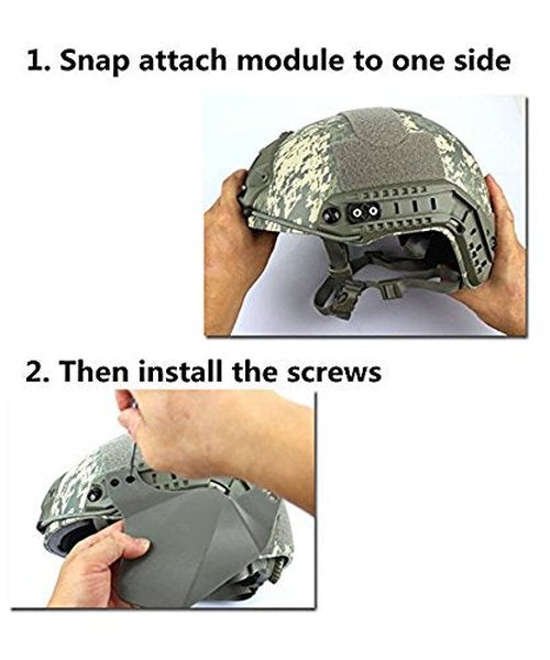 Side Cover for Fast Helmet Rail Airsoft Military Tactical Helmet Accessories Soft Rubber Material Two Ear Protection Covers