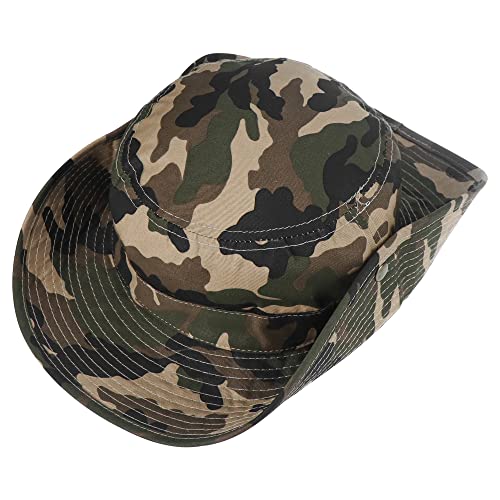 Kids Camouflage Bucket Hat with Drawstring - 4-8 Years