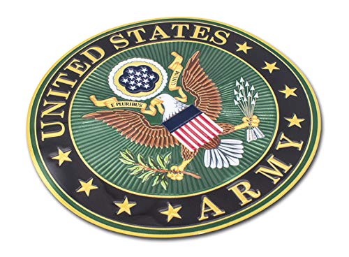 US Army Crest Premium Embossed Car Decal - 3.25" Army Seal