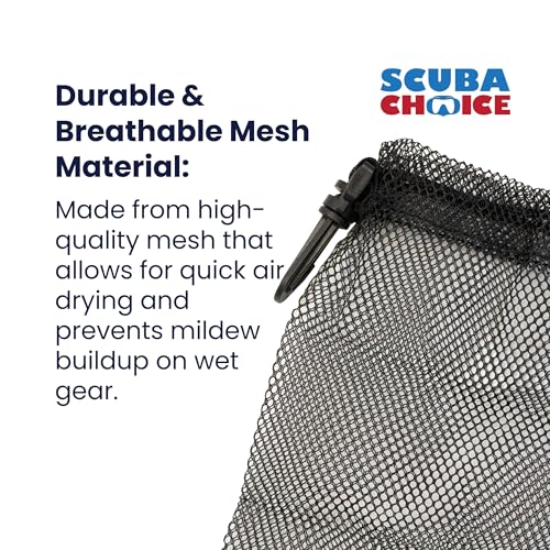 Durable Mesh Storage Bag for Snorkel & Dive Gear - 9" x 6.5"
