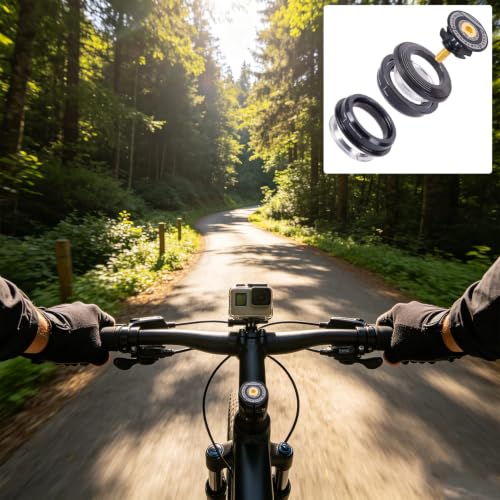 Black Aluminium Alloy 44mm Semi-Integrated Mountain Bike Headset Kit