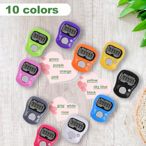 Electronic Finger Counter - 10-Pack Digital Clickers with LCD Display