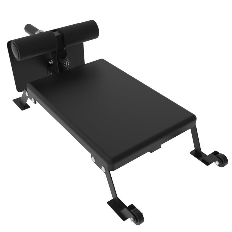 Garvee Nordic Curl Machine,Hamstring & Glute Bench Adjustable with Wheels, Nordic Bench for Home Gym,Black