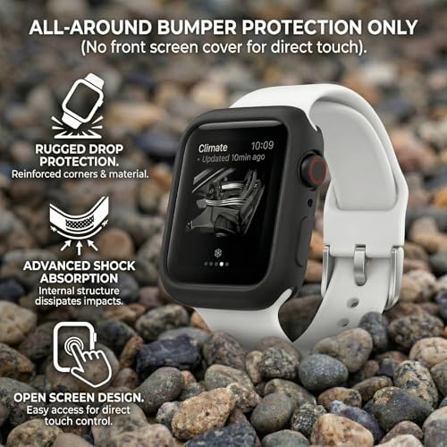 Slim Bumper Case for Apple Watch Series SE/6/5/4 - 40mm Black