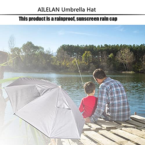 25-Inch Umbrella Hat for Fishing, Golf, Gardening & Outdoor Use