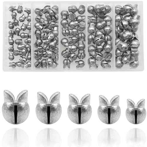 120pcs Lead Split Shot Fishing Sinkers - Assorted Weights Set
