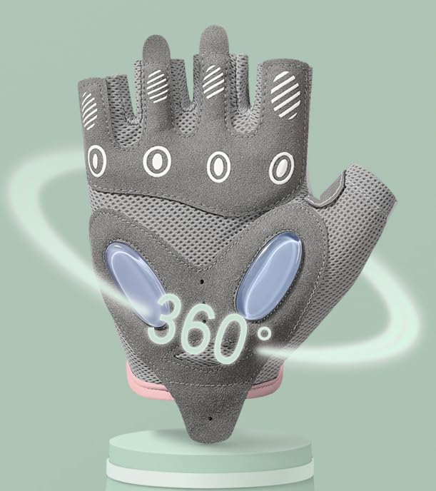 Lightweight Breathable Workout Gloves for Women - Pink Medium