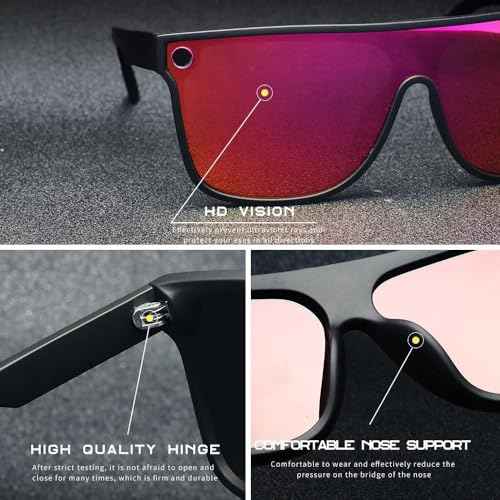 IBEX The STEEZE Safety Sunglasses, Polarized, ANSI Z87+ Certified, Ultra UV 400 Protection, Mirror Lenses and Flexible Black Frame, Men, Women, Outdoor/Sports, Surf, Construction, Work, PPE