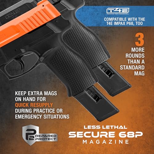 P2P Secure 68P Extended Magazine - 9-Round Capacity for .68 Cal Rounds