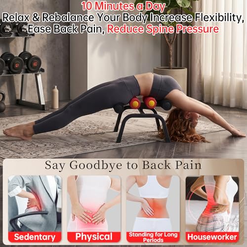Mini Inversion Table for Back Pain Relief - 297 lbs Capacity