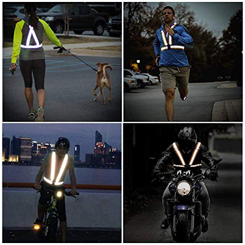 High Visibility Reflective Vest for Running - Bright Green