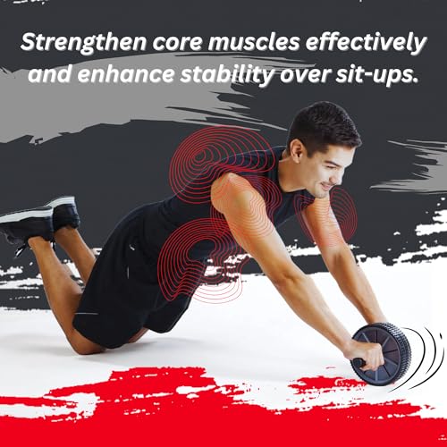 Dual Ab Wheel - Portable Core Trainer for Strength & Stability