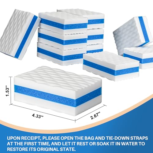 10PCS Boat Scuff Erasers - Thick Cleaning Sponges for Marine Use