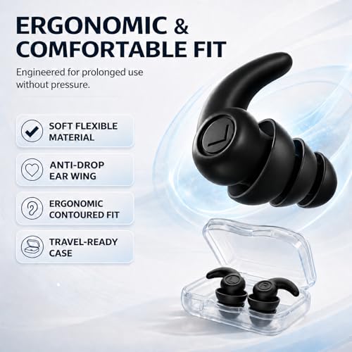 Kids Waterproof Silicone Swimming Ear Plugs - Reusable, Comfortable for Ages 4-12