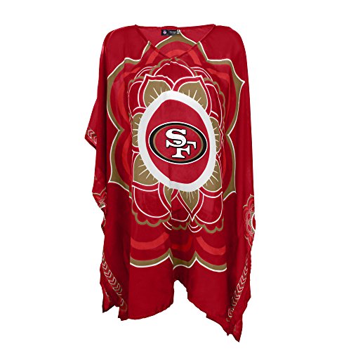 NFL San Francisco 49ers Caftan Flower - Team Color, 32" x 42"