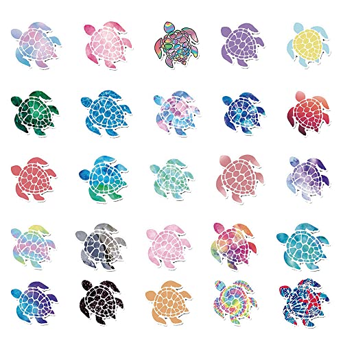 50 PCS Waterproof Colorful Cartoon Sea Turtle Stickers