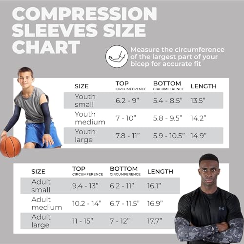 Compression Arm Sleeve for Baseball - Gray Camo, Youth Small