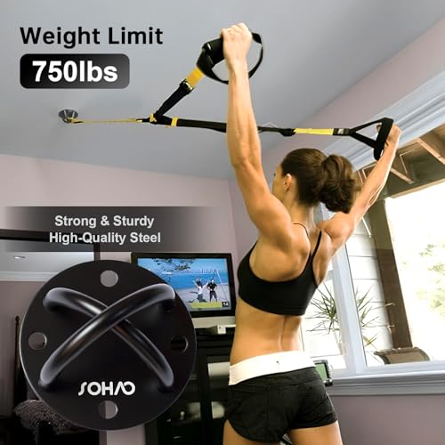 Heavy Duty Wall Ceiling Mount Bracket for Aerial Yoga & Gym Equipment - BK-1