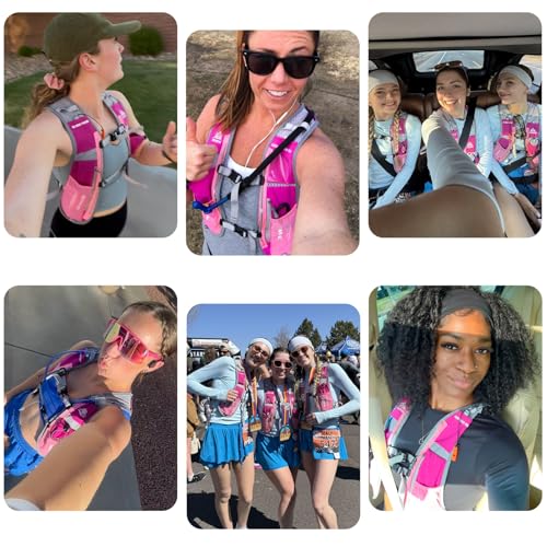 Lightweight Hydration Running Vest Backpack - Rose Red 5L