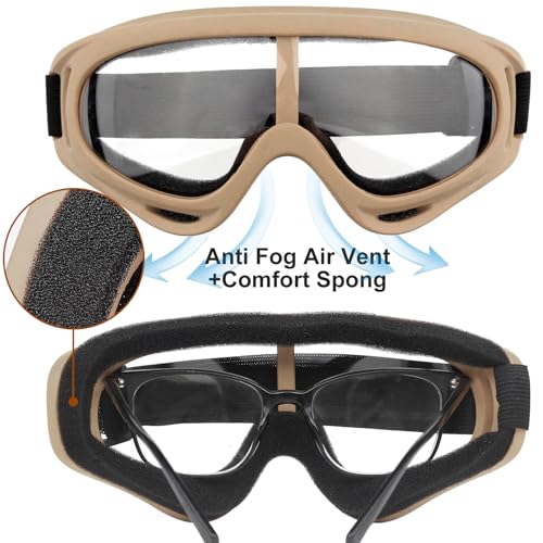 Tactical Airsoft Helmet Set with Goggles & Balaclava - A/PJ-MCTAN