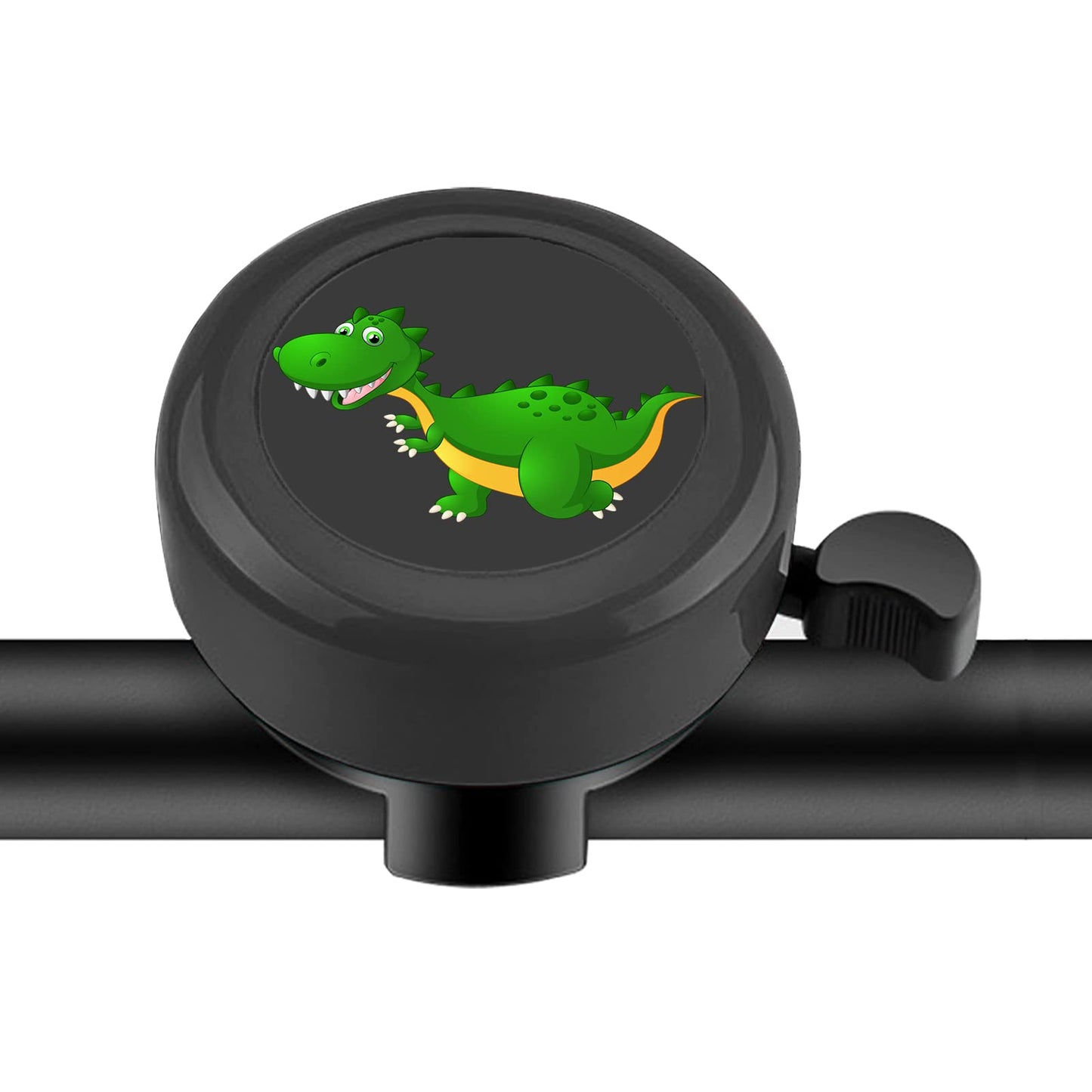 YeloYolker Kids Bike Bell, Cute Handlebar Ring Bell for Boys, Toddlers, Children's Bicycle Accessories for Tricycle, Scooter (Dino)