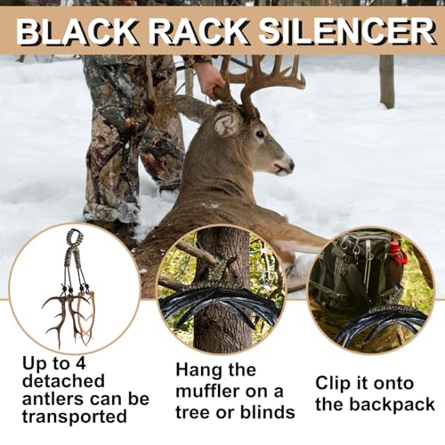 Deer Call Silencer Rattling Antlers Carry Harness - Army Green