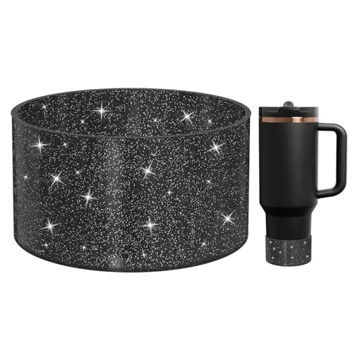 Glitter Silicone Protective Boot for Tumblers 20-40oz - Black