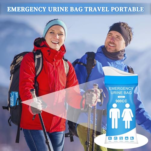 12PCS Disposable Urine Bags - Leakproof Emergency Pee Bags