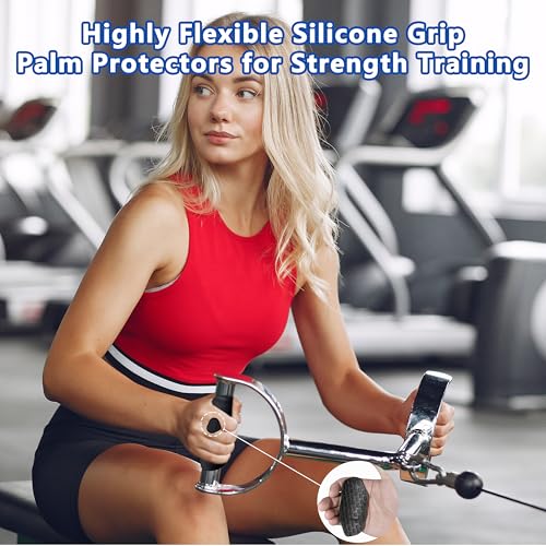 Silicone Gym Grips for Weight Lifting,Anti Slip Workout Grip